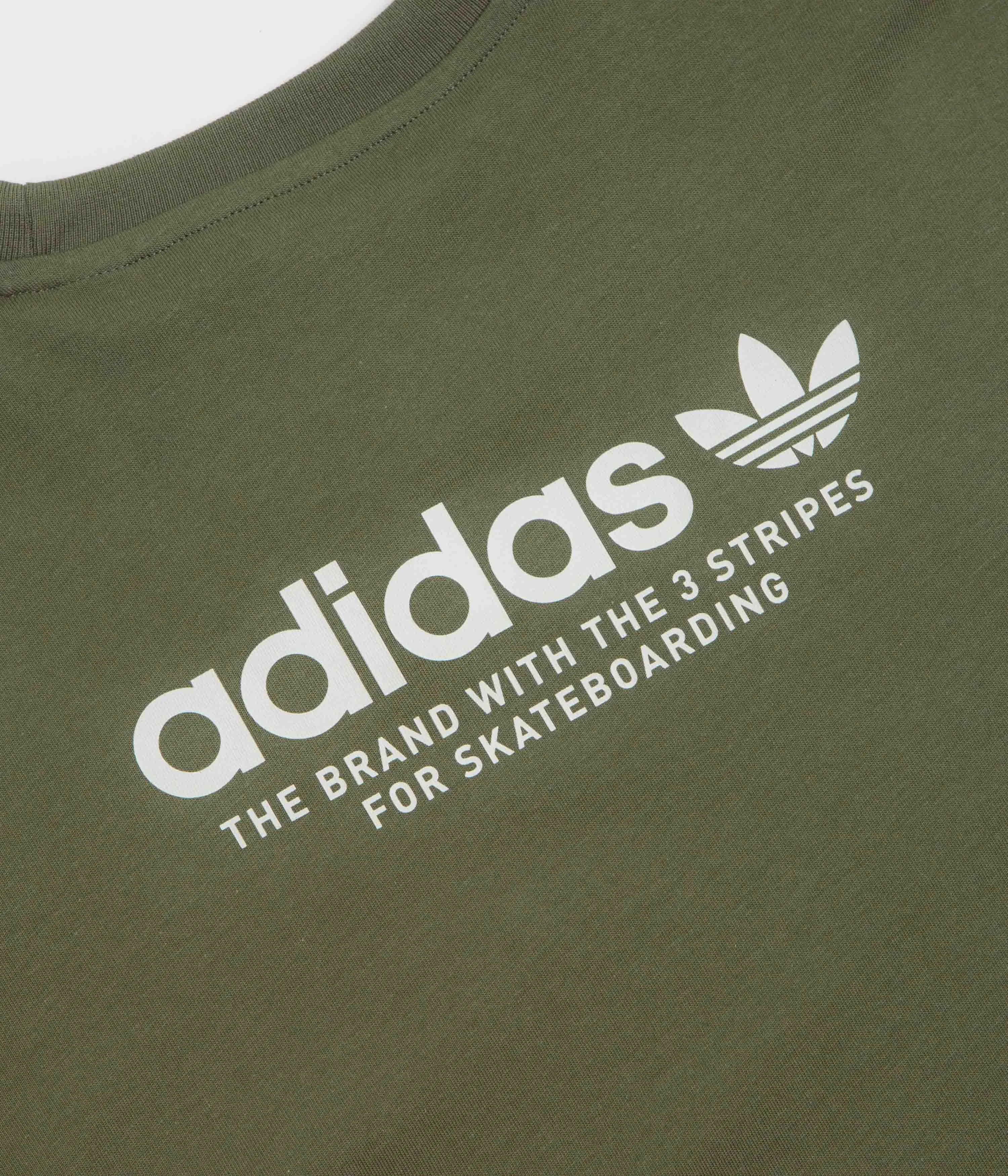 Adidas 4.0 Logo T-Shirt - Olive Strata