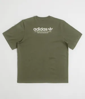 Adidas 4.0 Logo T-Shirt - Olive Strata
