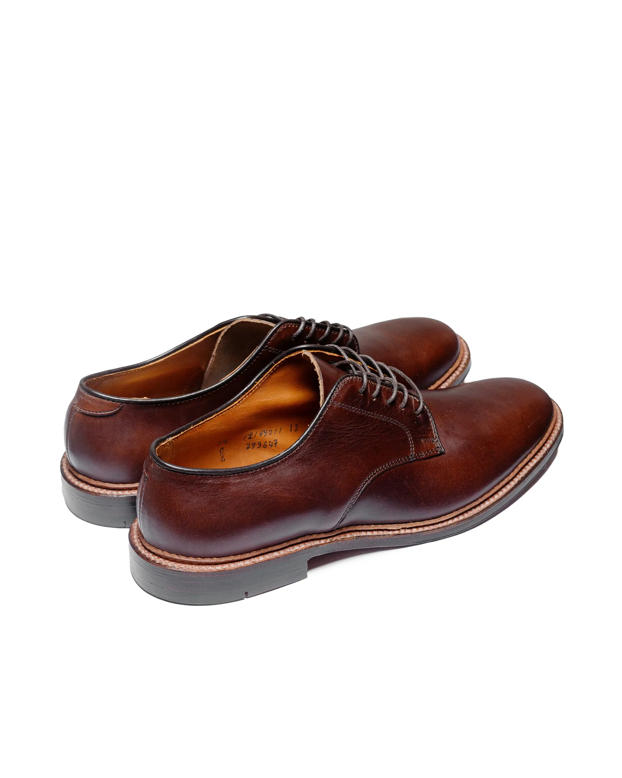 Alden Plain Toe Blucher Unlined Brown Chromexcel 29364F