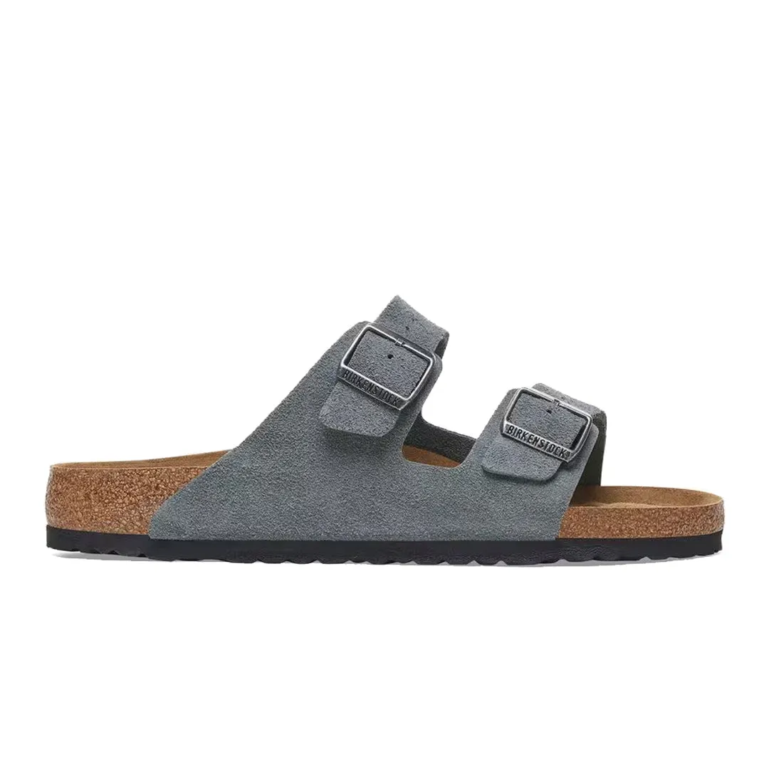 ARIZONA SOFT FOOTBED SUEDE LEATHER - BASALT GREY