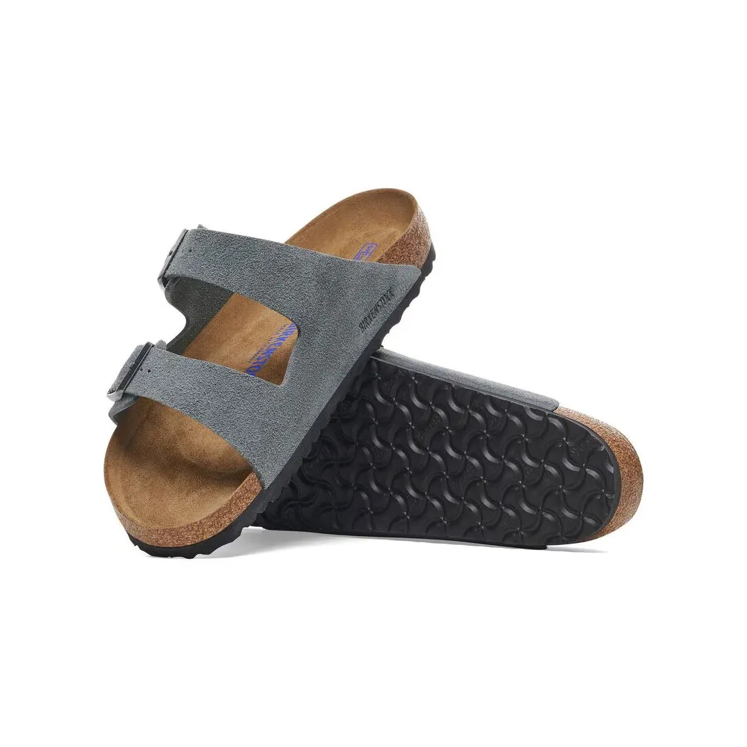 ARIZONA SOFT FOOTBED SUEDE LEATHER - BASALT GREY