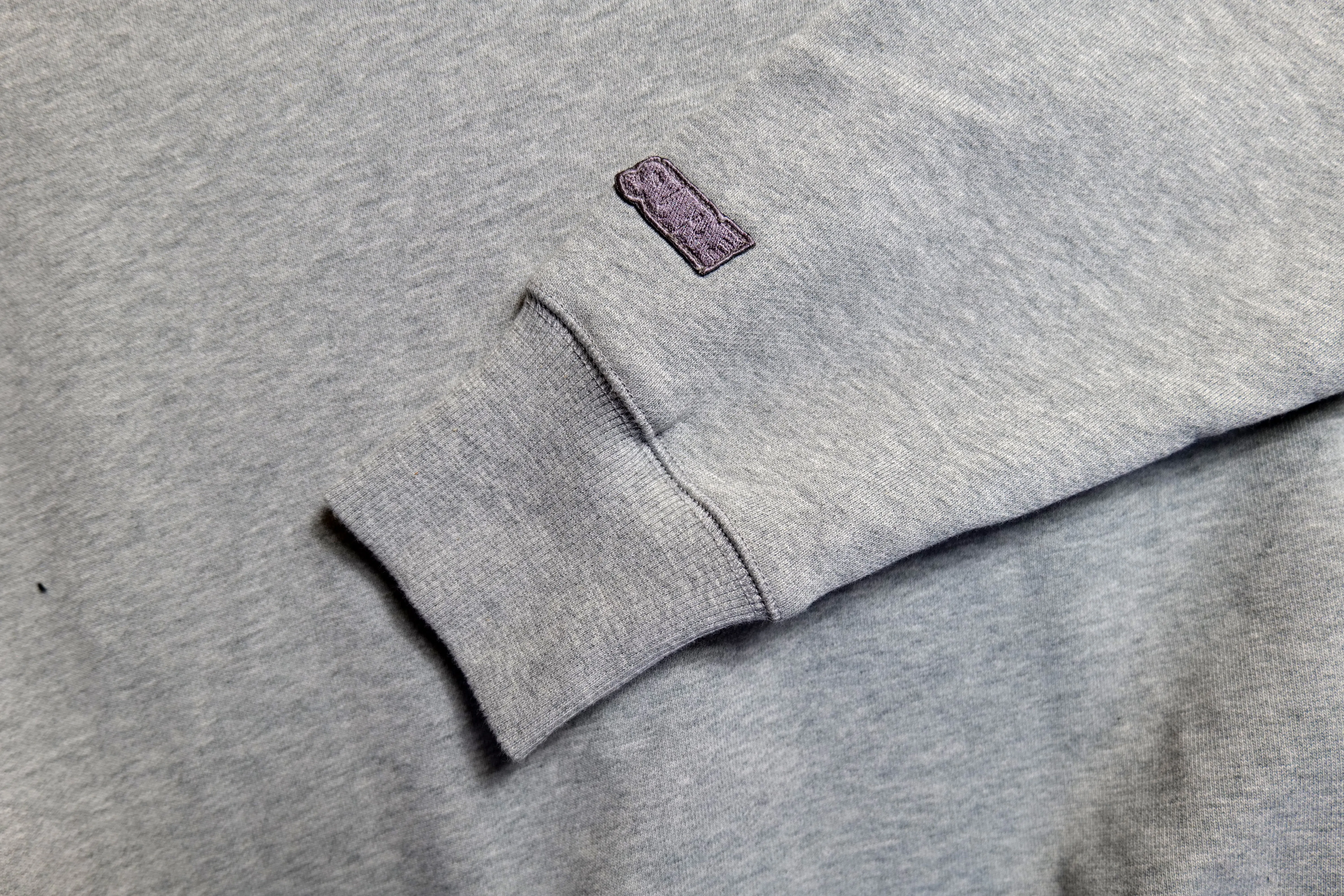 Authentics Embroidered Super Heavyweight 1/4 Zip  - Athletic Heather / Blue