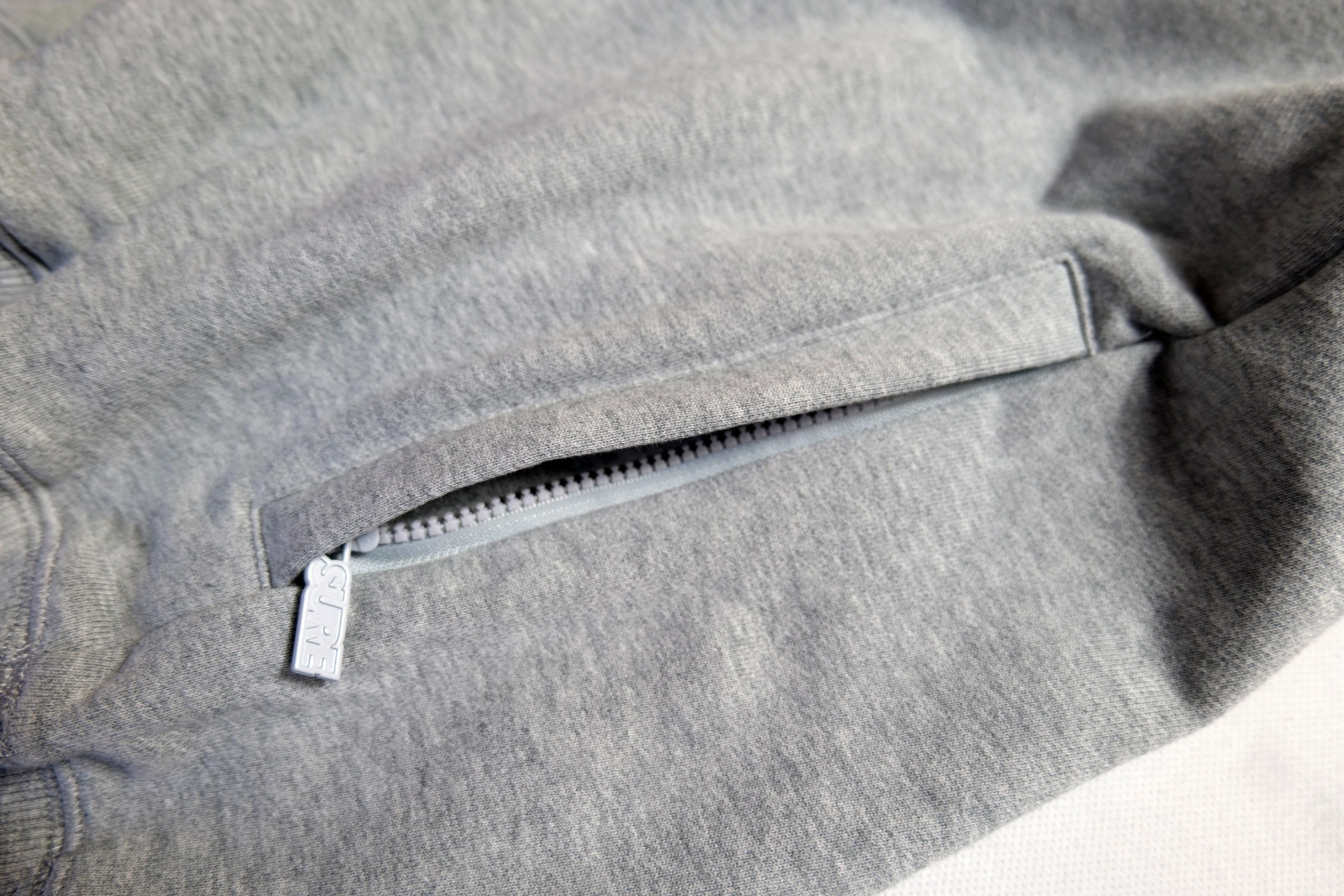 Authentics Embroidered Super Heavyweight 1/4 Zip  - Athletic Heather / Blue