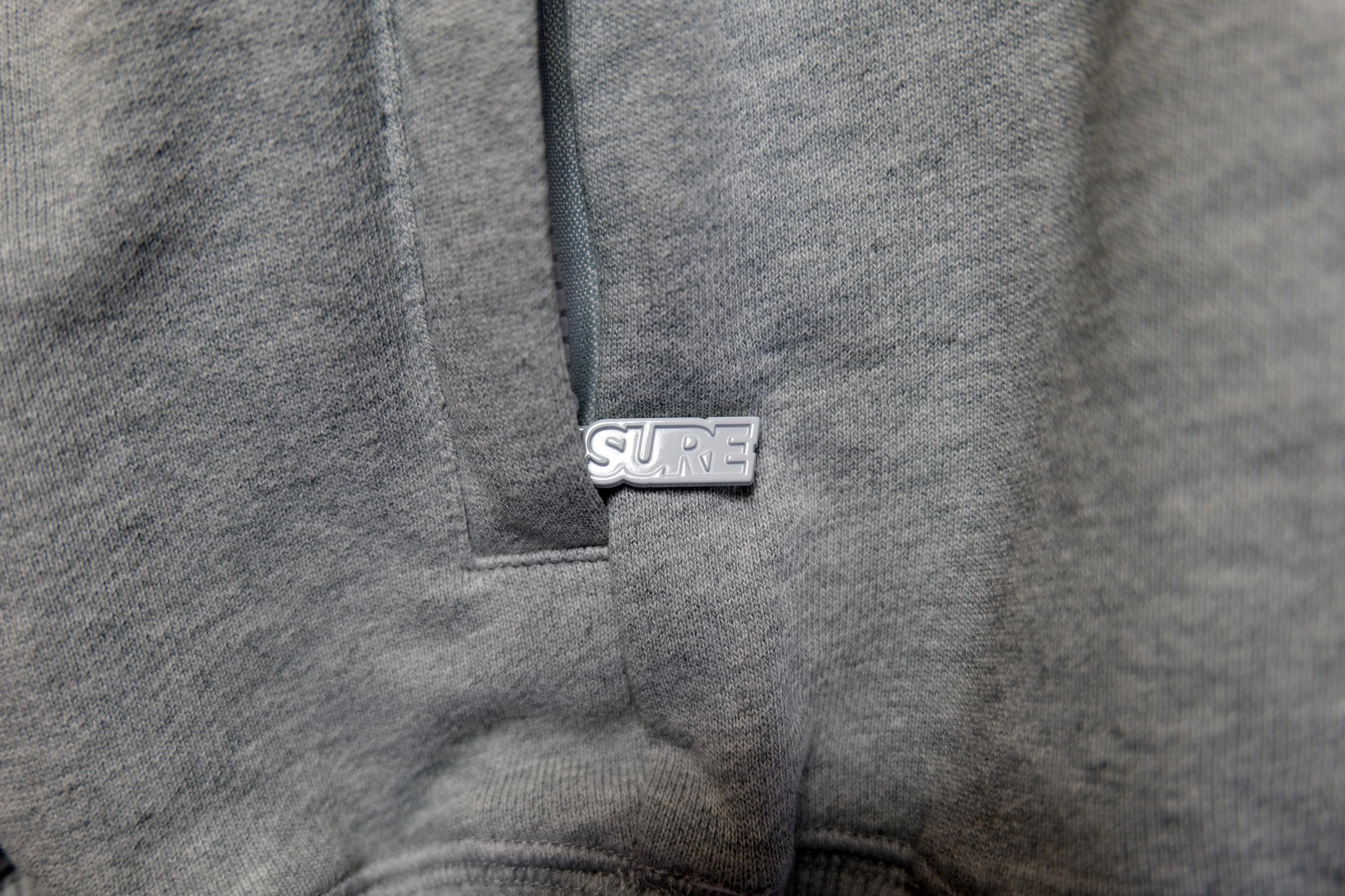 Authentics Embroidered Super Heavyweight 1/4 Zip  - Athletic Heather / Blue