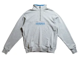 Authentics Embroidered Super Heavyweight 1/4 Zip  - Athletic Heather / Blue