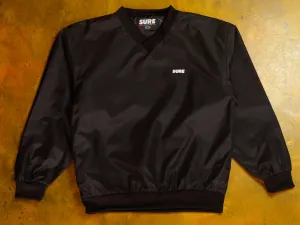 Banner V-Neck Micro Poly Windshirt - Black