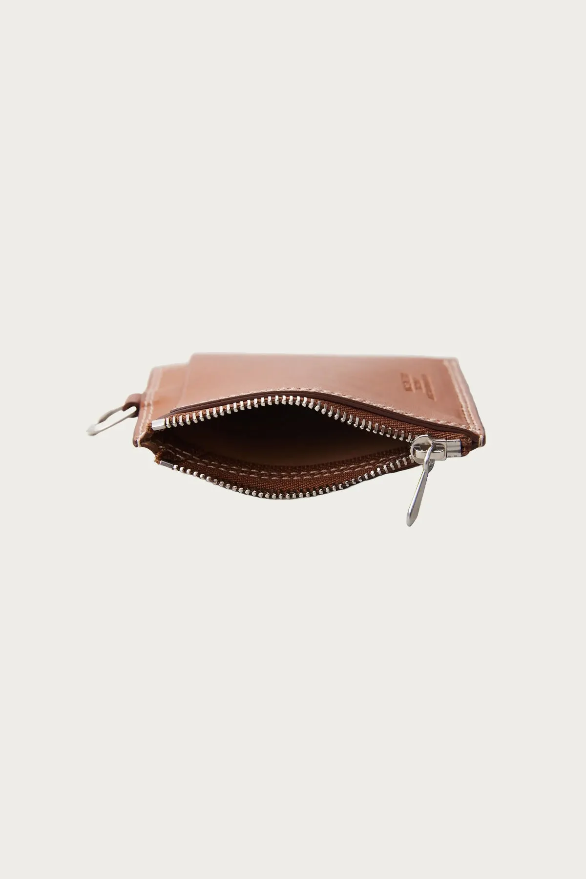 Bay Ray Zip Card Case - Cognac