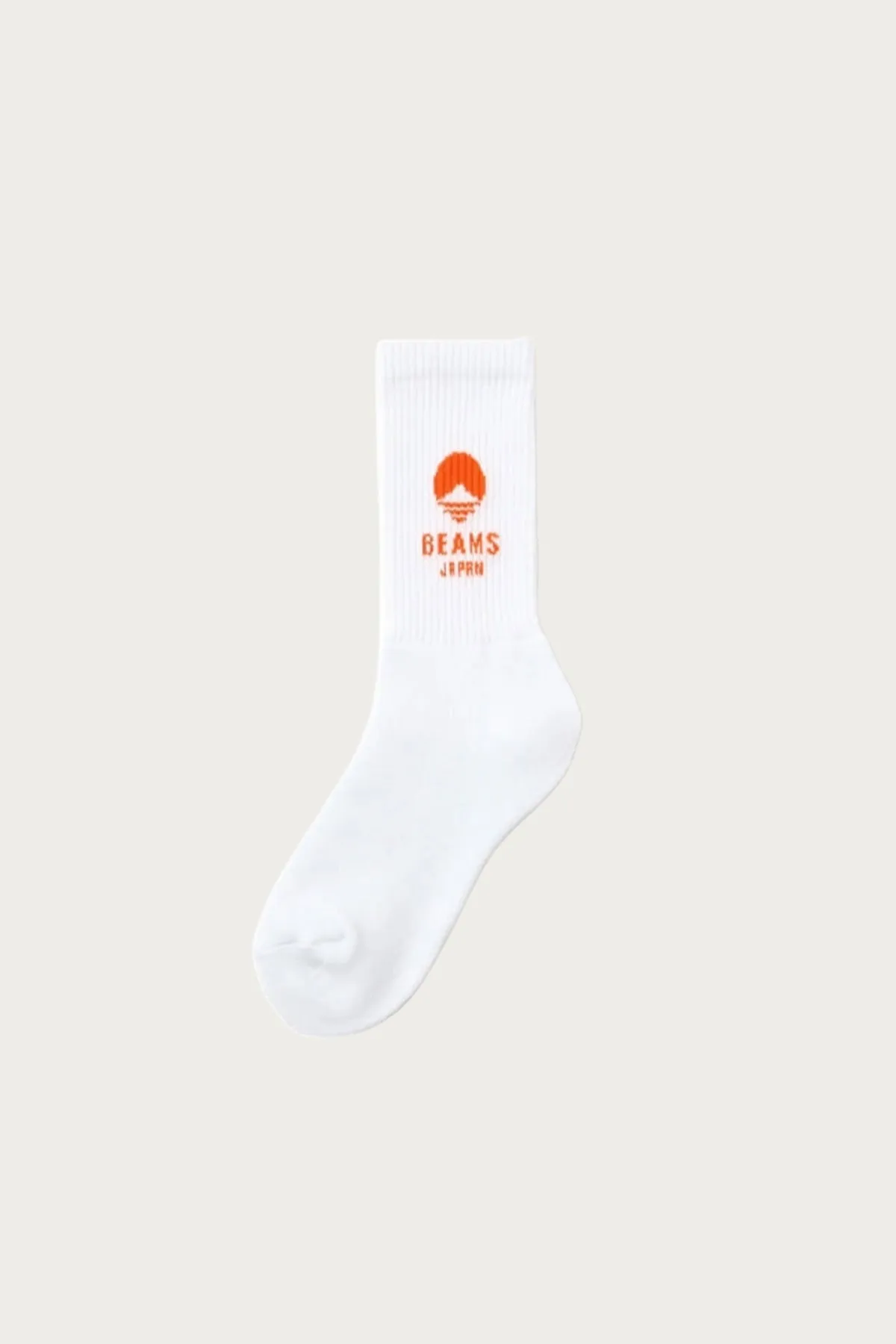 Beams Logo Socks - White/Orange