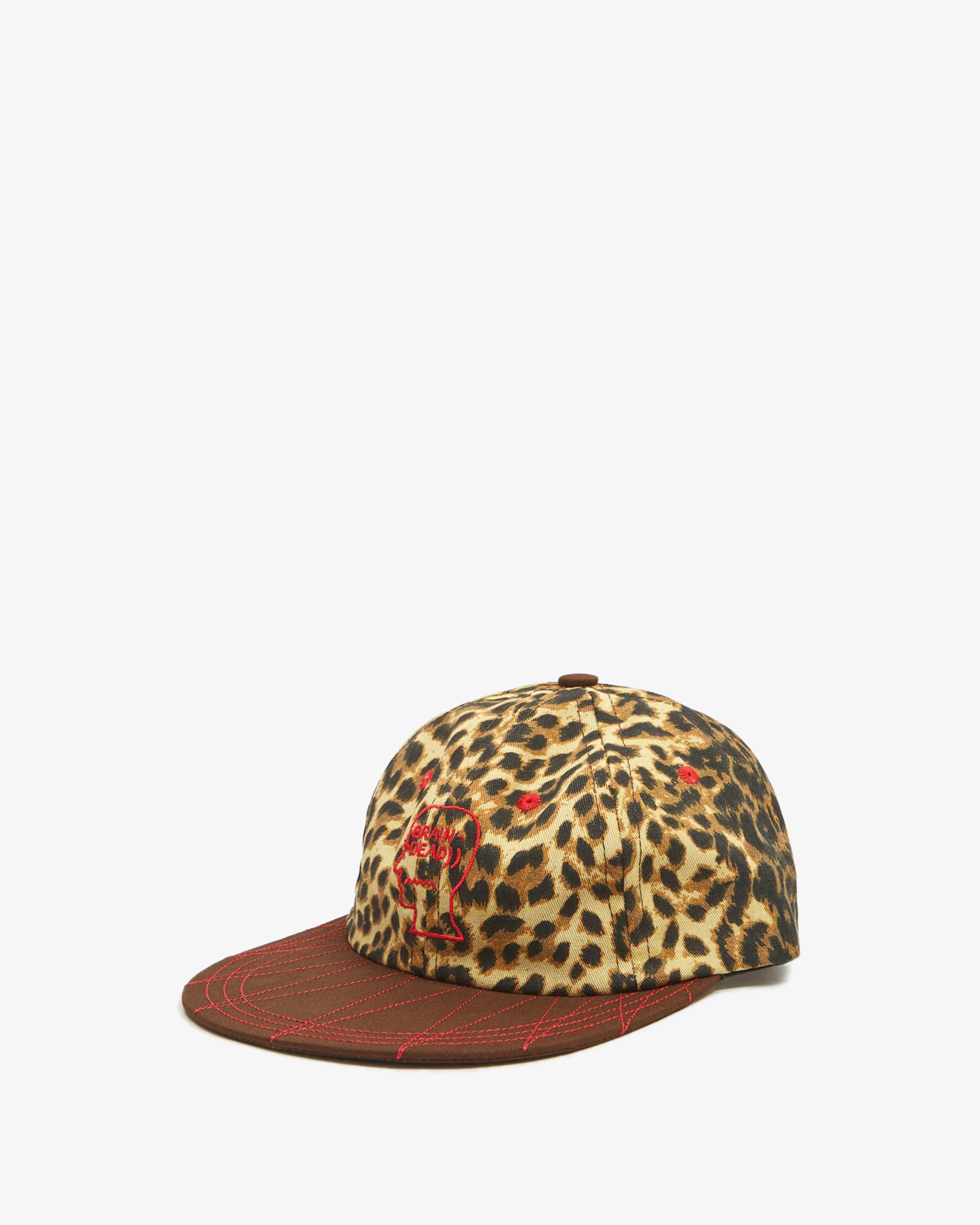 Brain Dead - Men's Logohead Longbrim Hat - (Leopard)