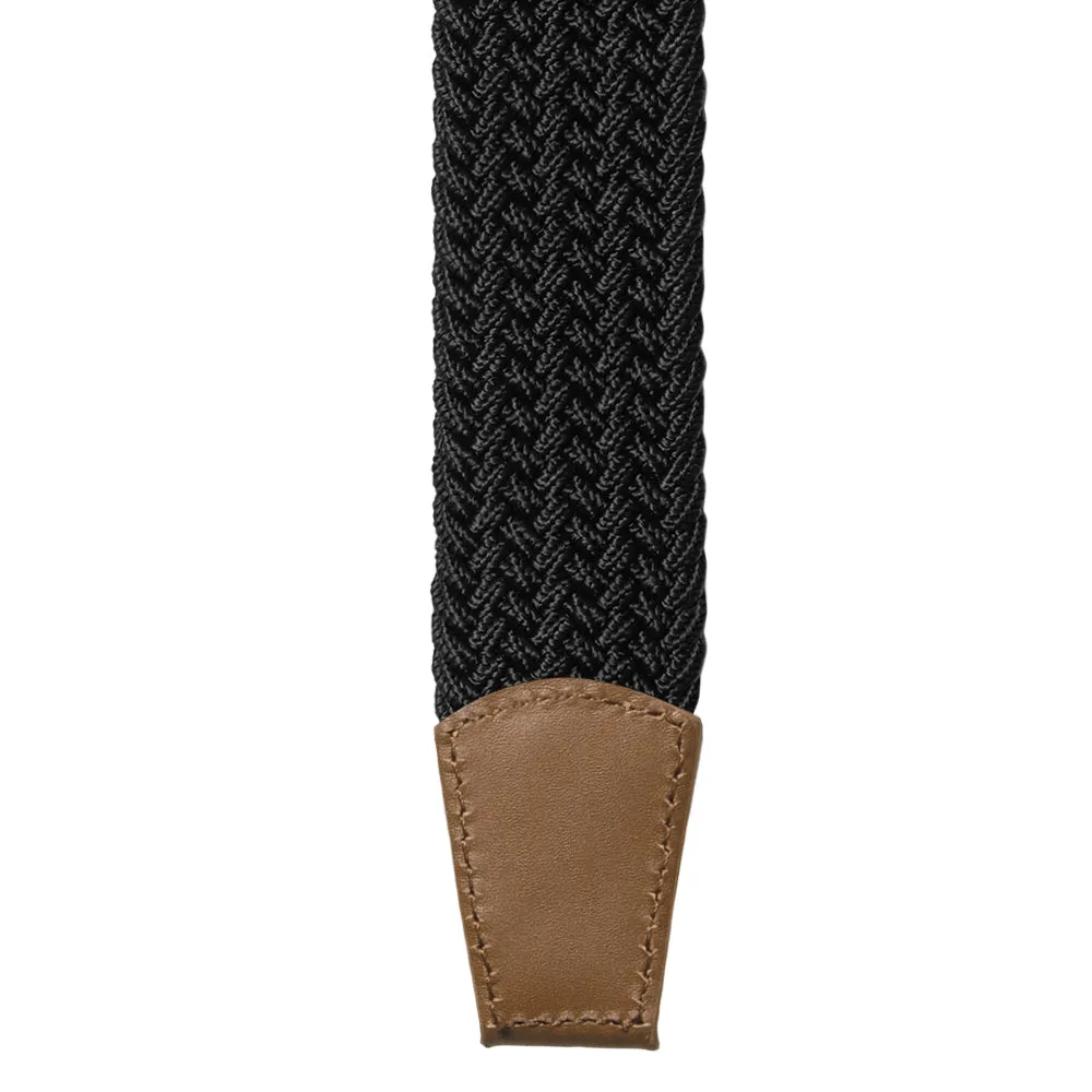 CARHARTT WIP JACKSON BELT // BLACK/DARK COGNAC