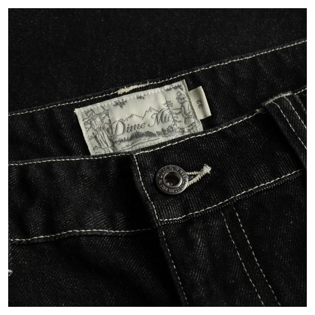 CLASSIC DENIM SHORTS BLACK WASHED