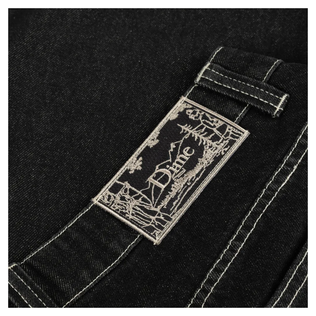 CLASSIC DENIM SHORTS BLACK WASHED