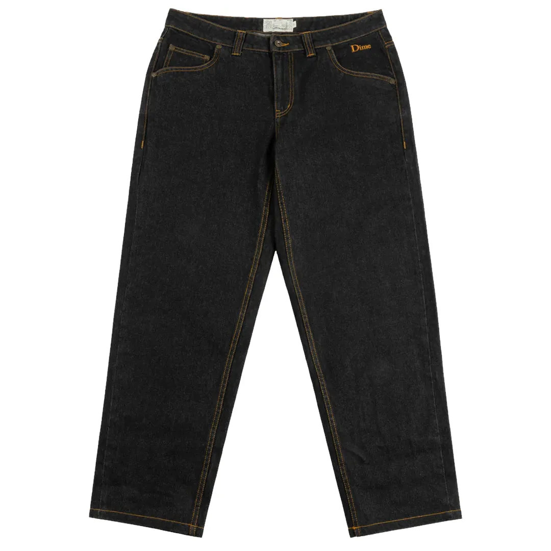 CLASSIC RELAXED DENIM PANTS BLACK WASHED