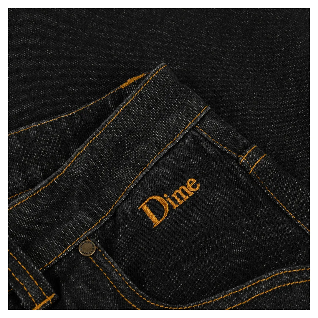 CLASSIC RELAXED DENIM PANTS BLACK WASHED