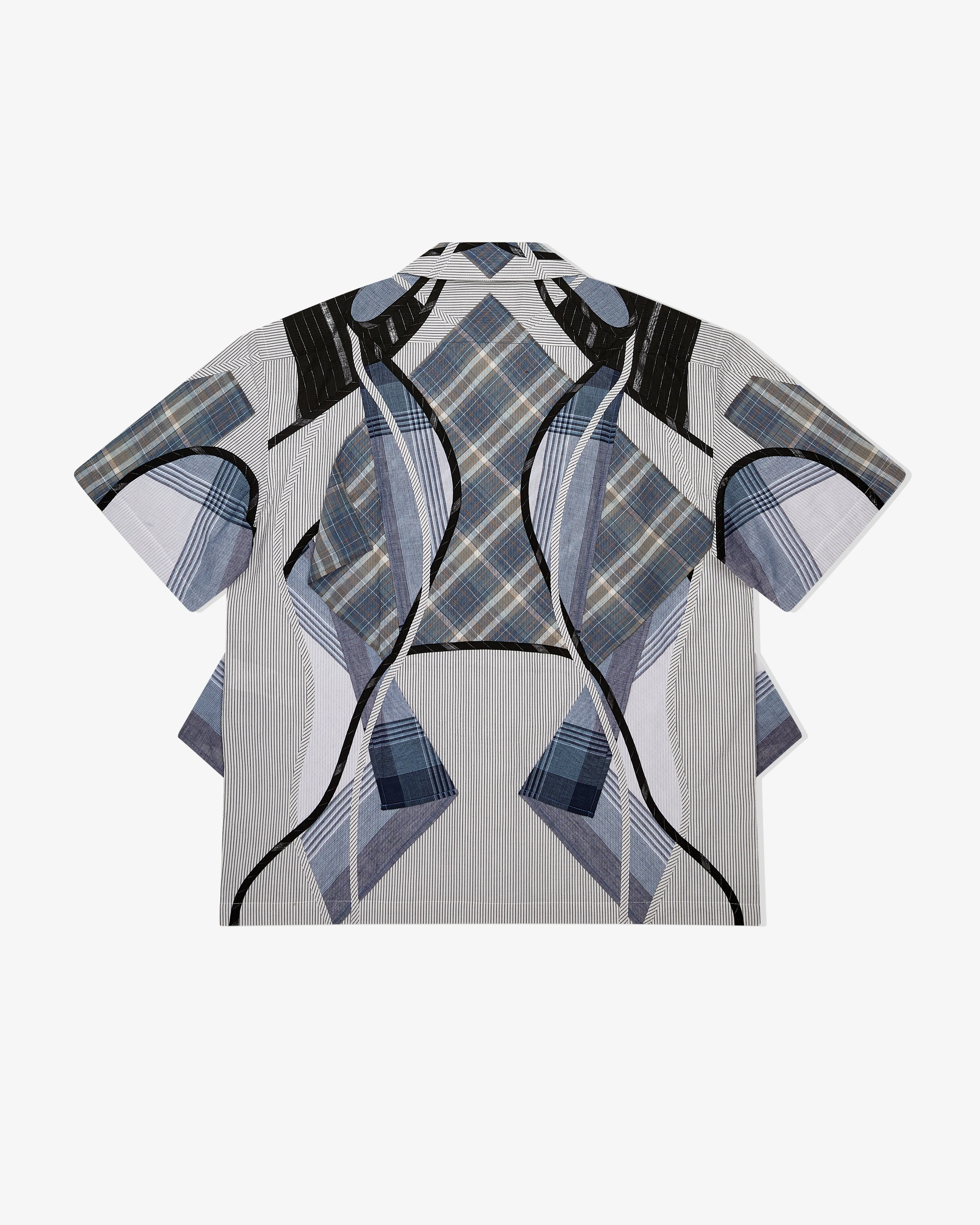 Craig Green - Men's Patchwork Shirt - (Blue Mix)