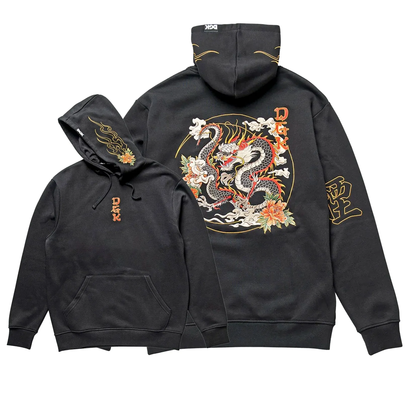 DGK Ryujin Embroidered Hood Black