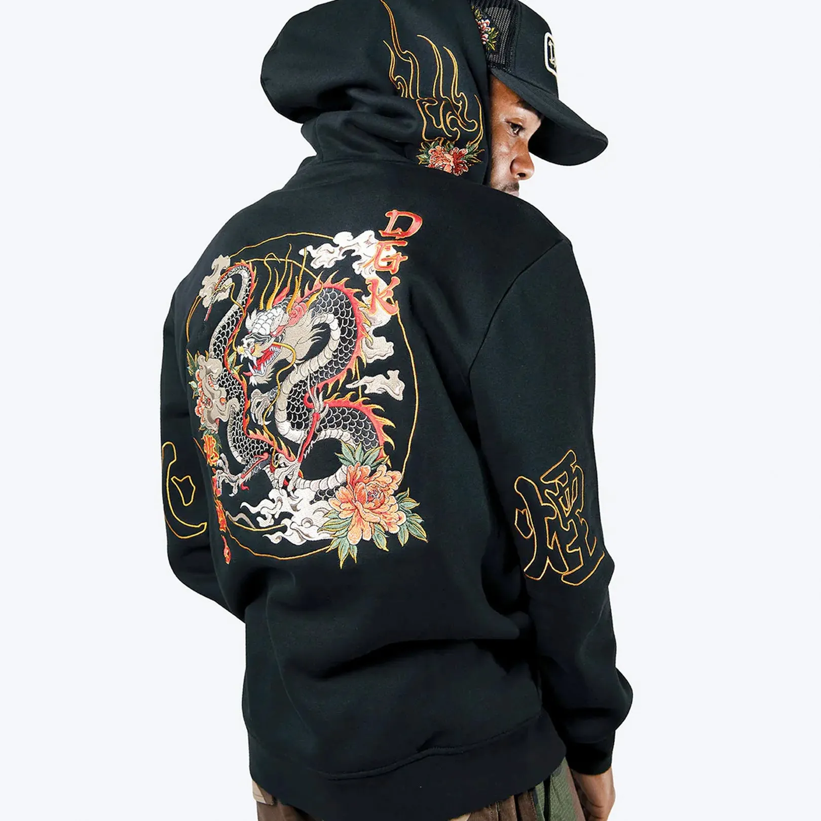 DGK Ryujin Embroidered Hood Black