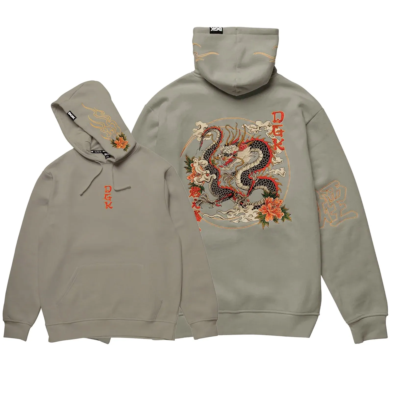 DGK Ryujin Embroidered Hood Green