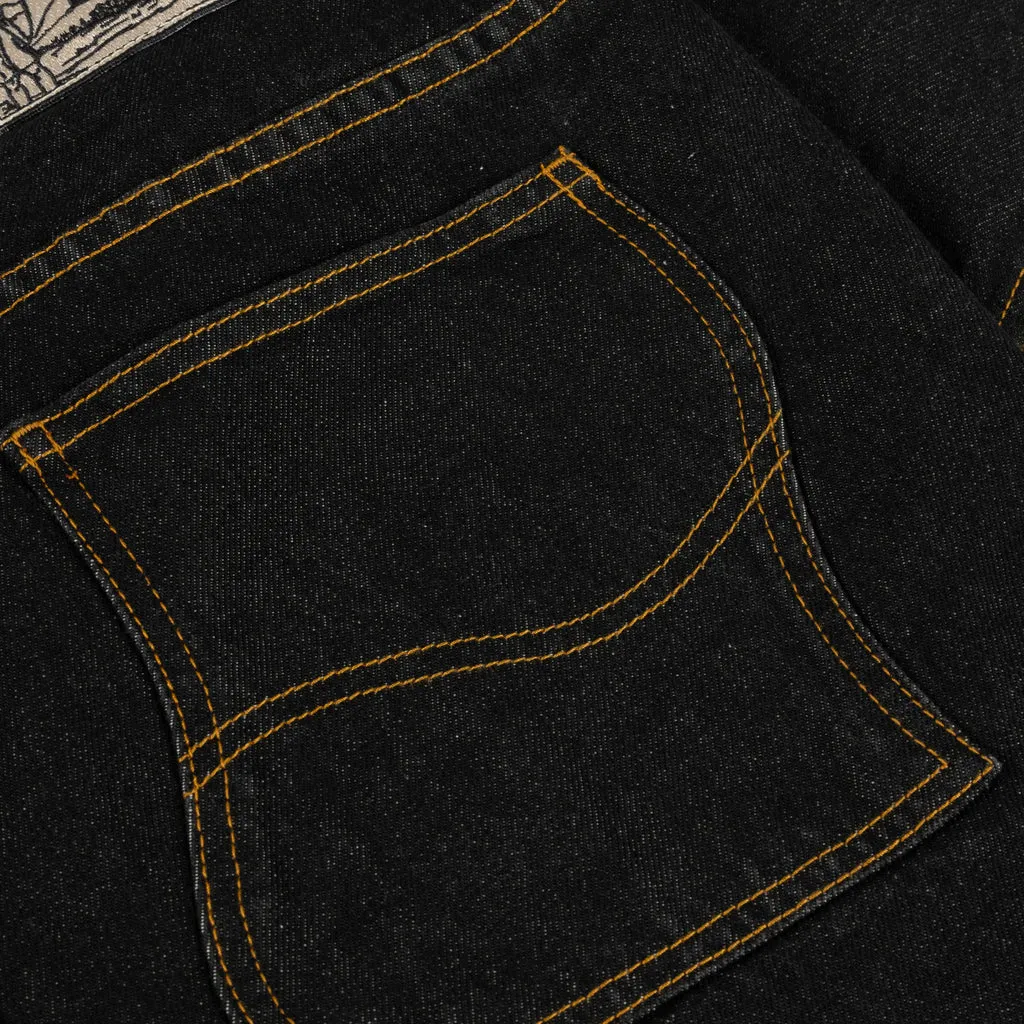 Dime Classic Relaxed Denim Pants // Black Washed