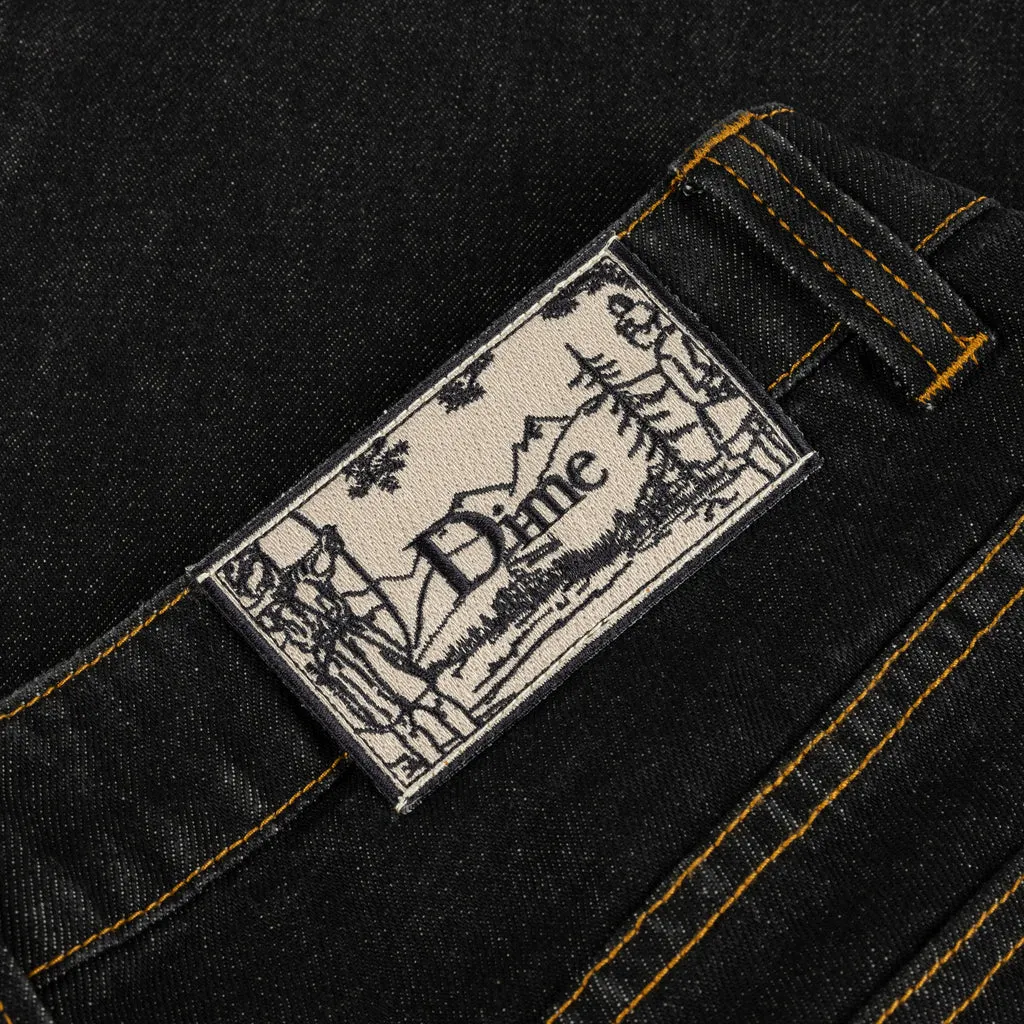 Dime Classic Relaxed Denim Pants // Black Washed