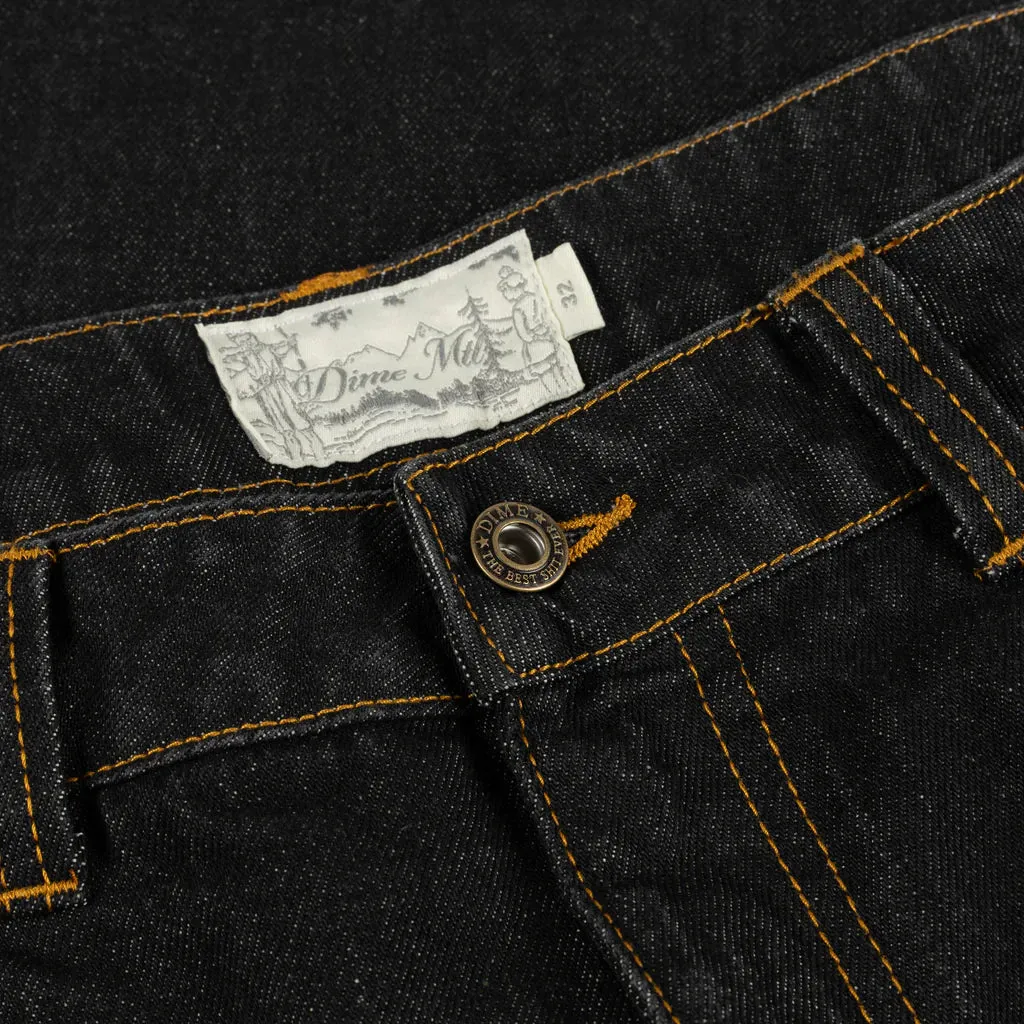 Dime Classic Relaxed Denim Pants // Black Washed
