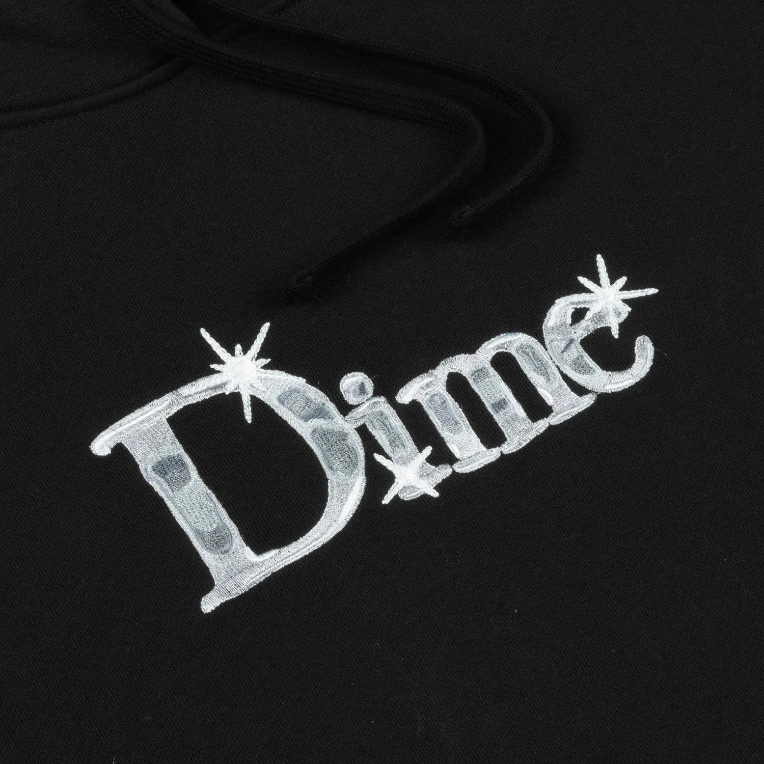 Dime Classic Shiny Hoodie Black