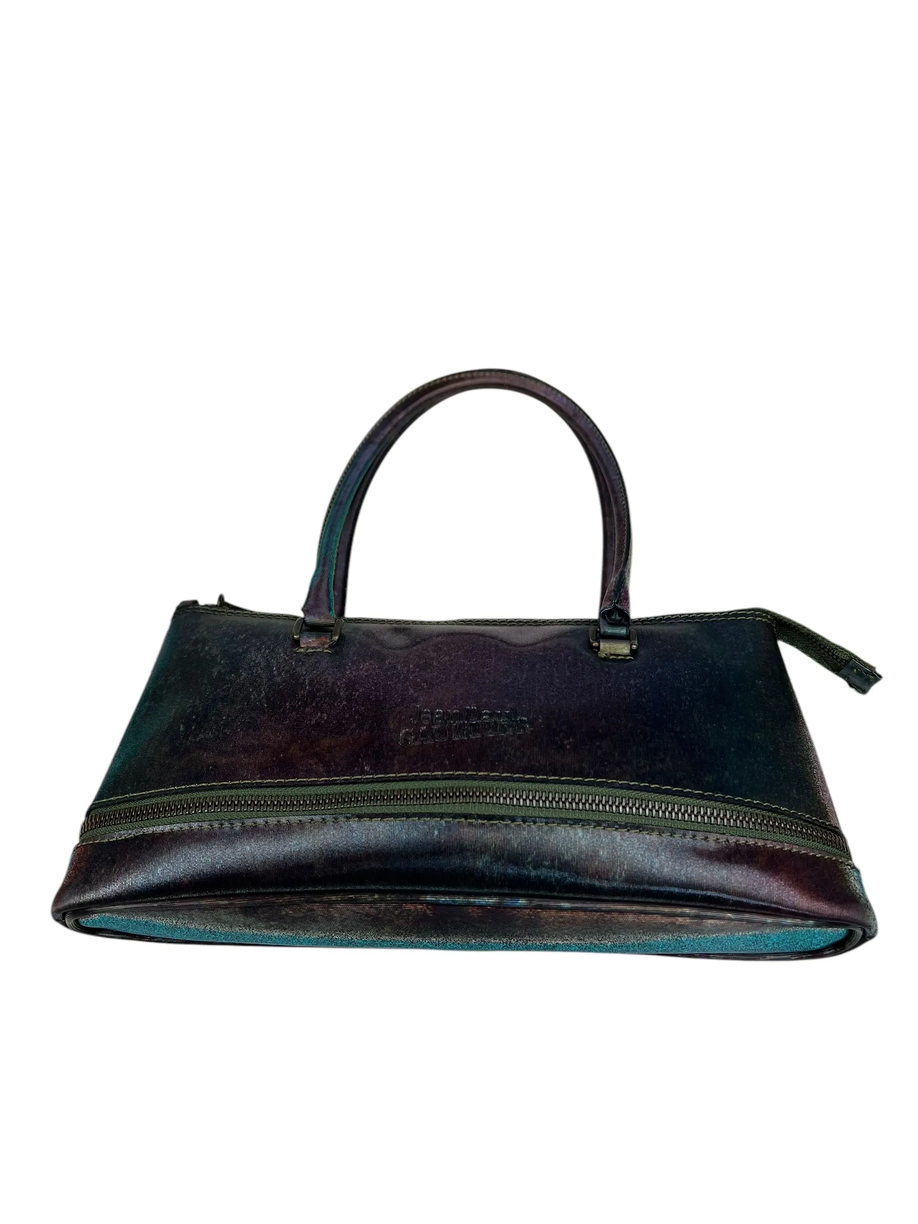 Jean Paul Gaultier F/W 1999 expandable iridescent bag