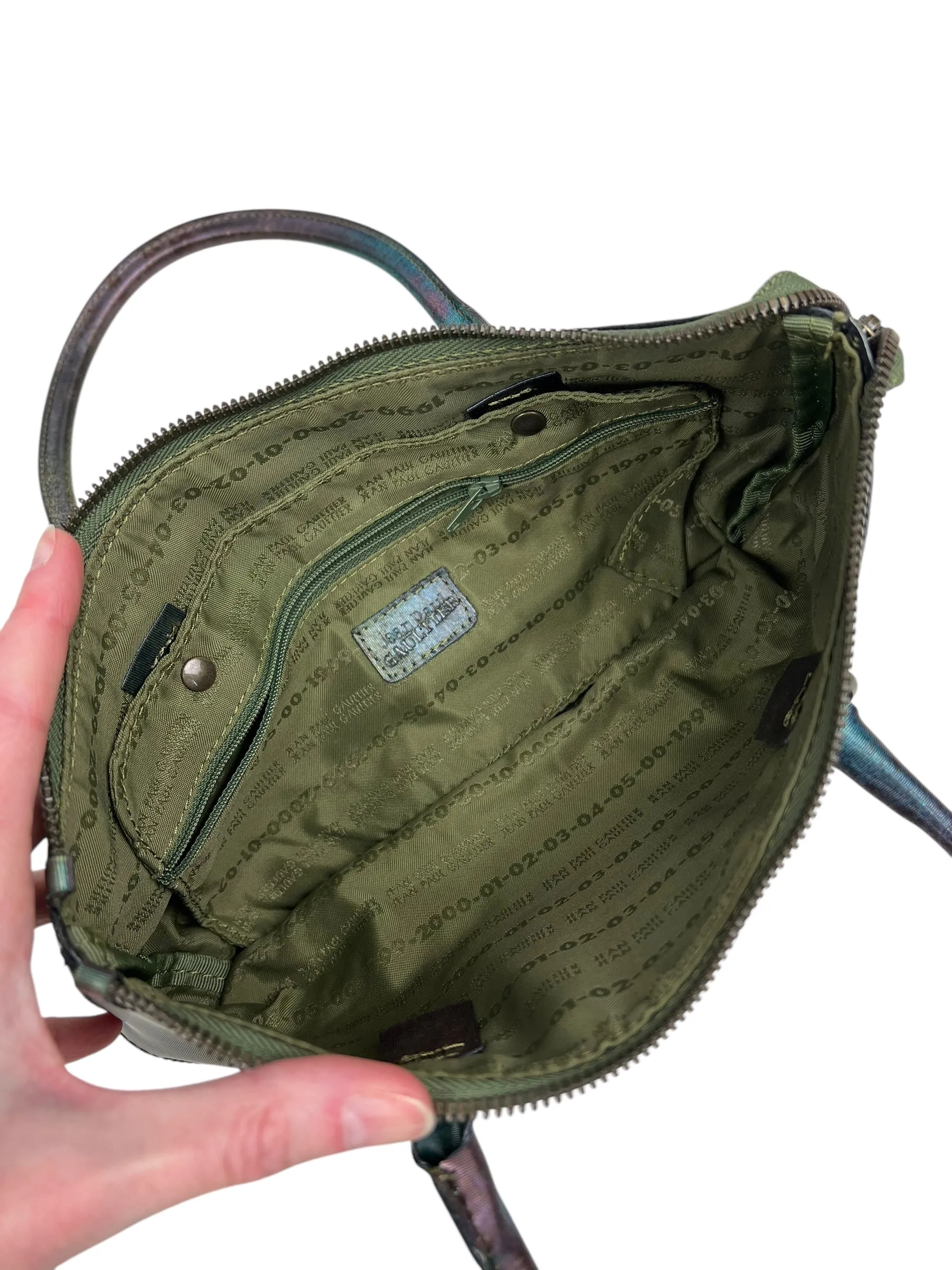 Jean Paul Gaultier F/W 1999 expandable iridescent bag