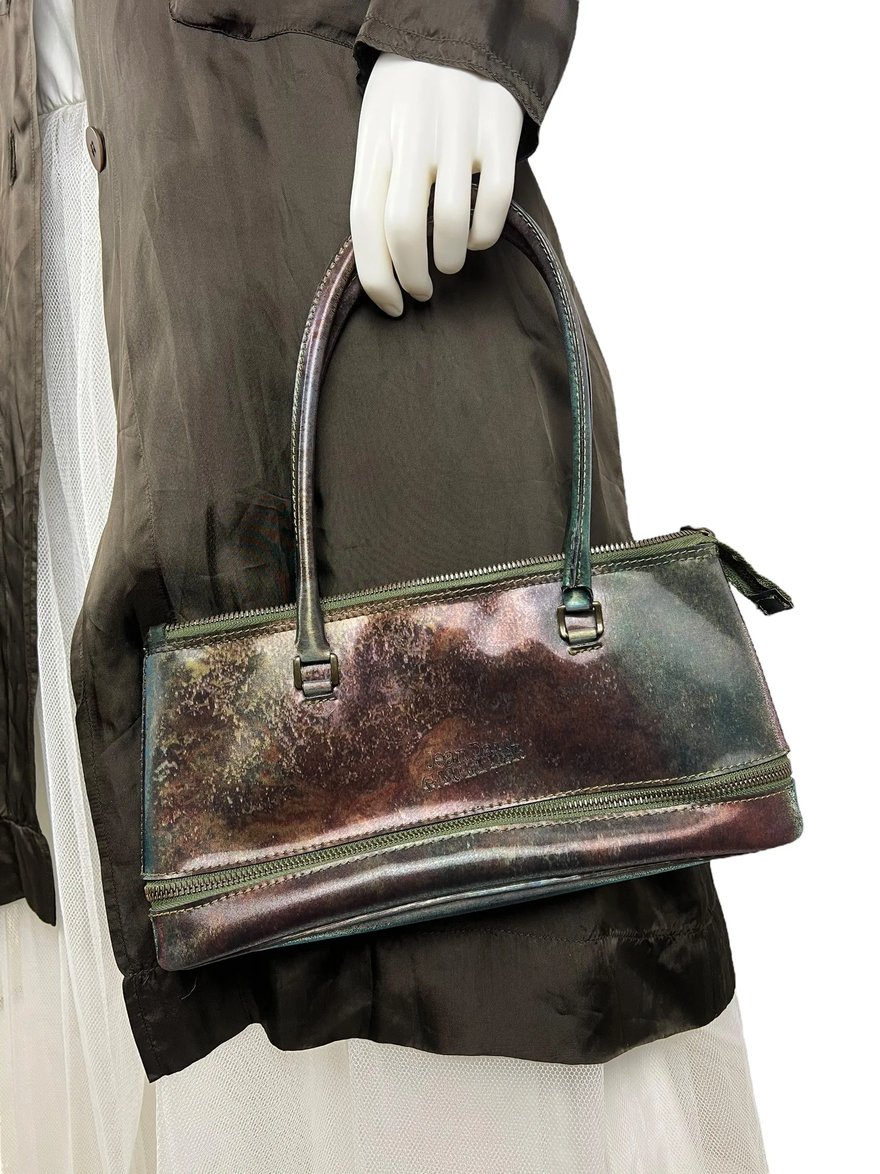Jean Paul Gaultier F/W 1999 expandable iridescent bag