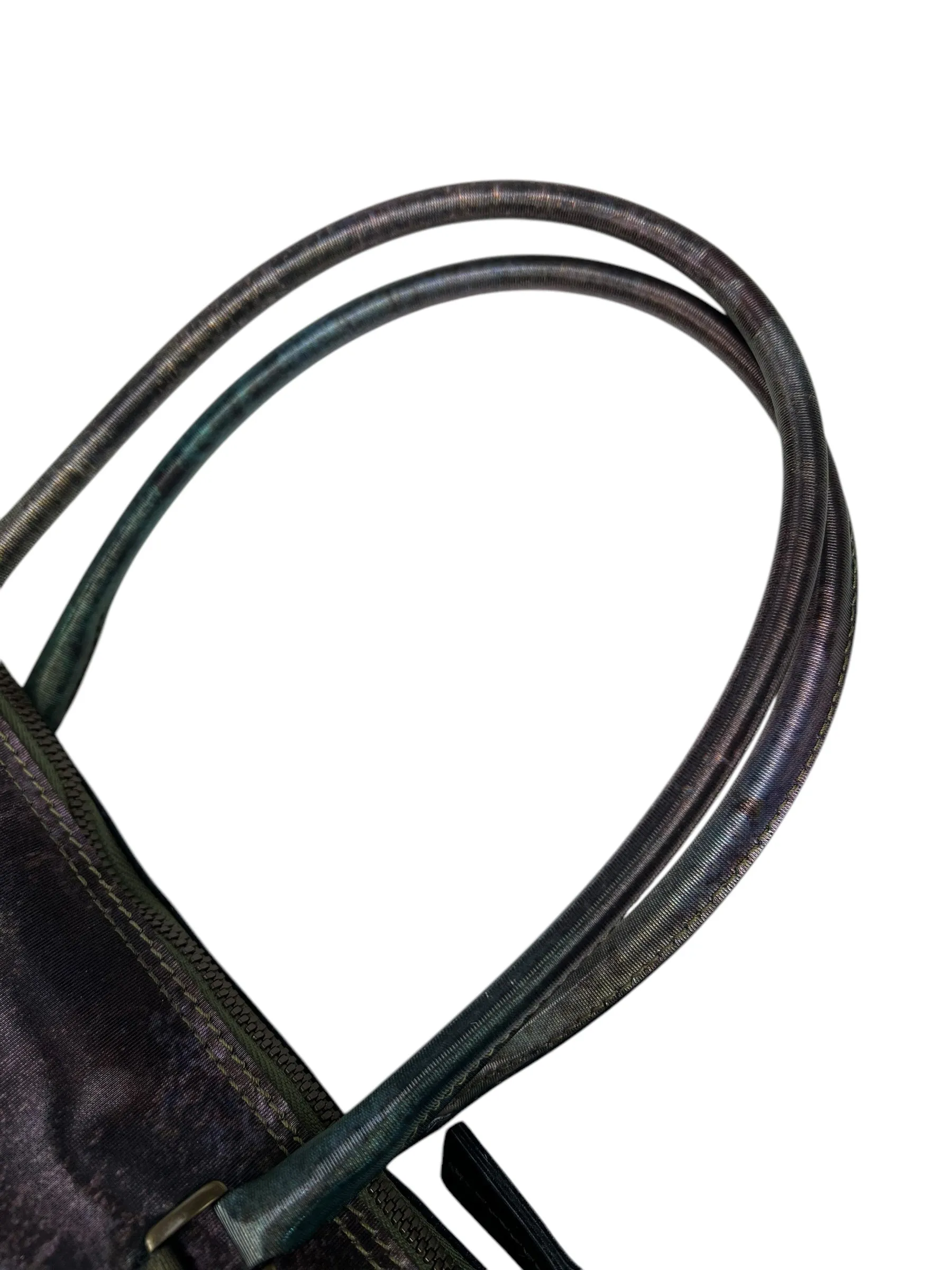 Jean Paul Gaultier F/W 1999 expandable iridescent bag