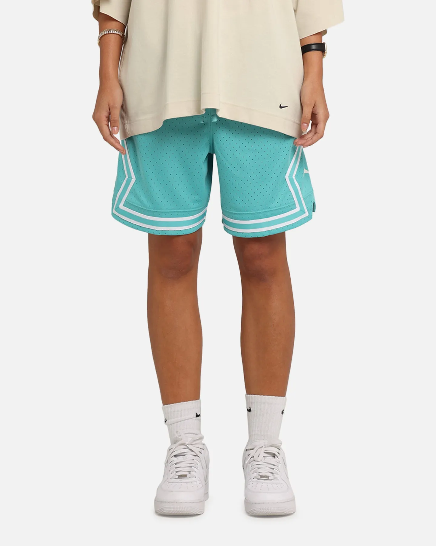 Jordan Dri-FIT Sport Diamond Shorts Teal/White