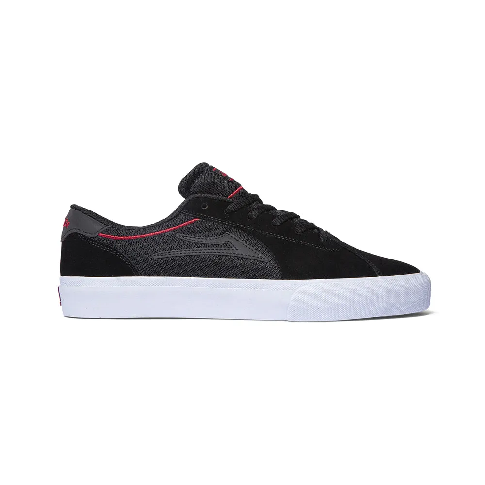 LAKAI X CHOCOLATE FLACO II // BLACK/RED SUEDE