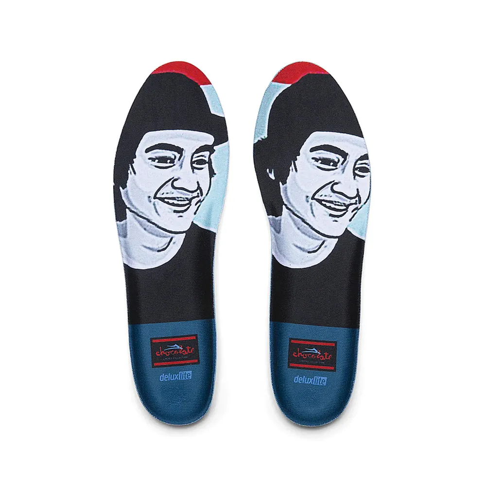 LAKAI X CHOCOLATE FLACO II // BLACK/RED SUEDE
