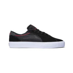 LAKAI X CHOCOLATE FLACO II // BLACK/RED SUEDE