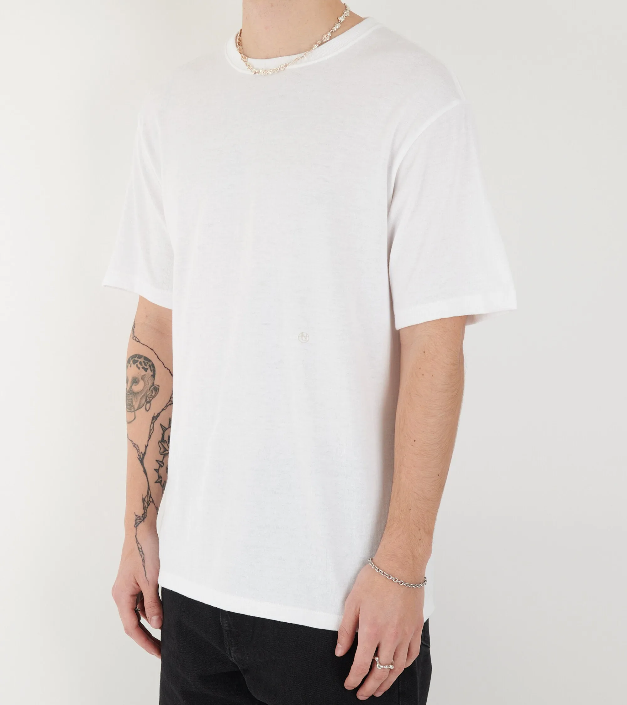 Loopwheel Coolmax Jersey Tee White
