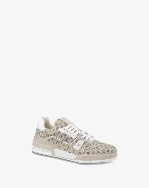 Louis Vuitton Trainer Beige Stripe Monogram Sneaker
