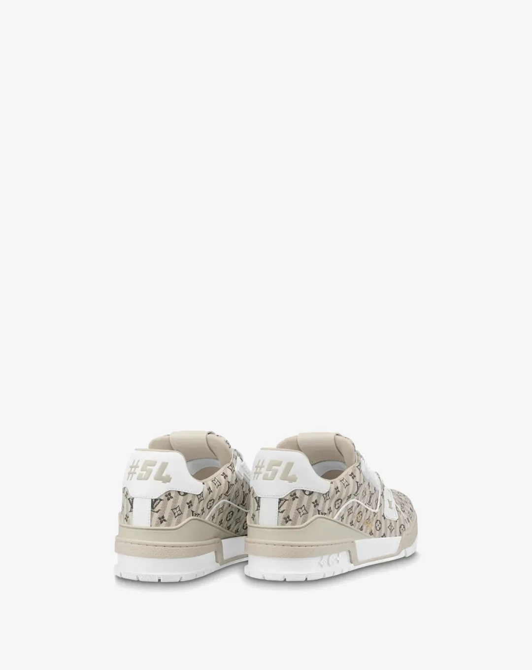 Louis Vuitton Trainer Beige Stripe Monogram Sneaker