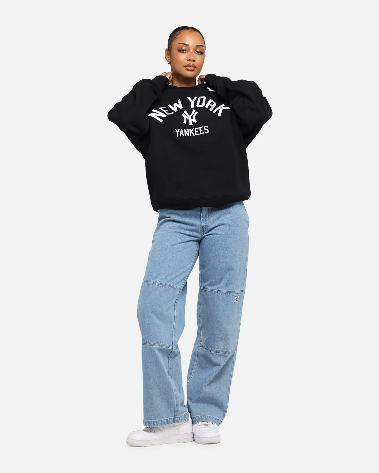 Majestic Athletic New York Yankees Arch Boxy Crewneck Black