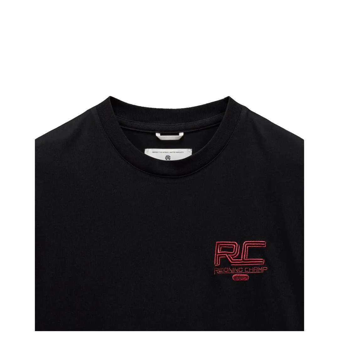 MIDWEIGHT JERSEY RACING T-SHIRT BLACK/INFARED