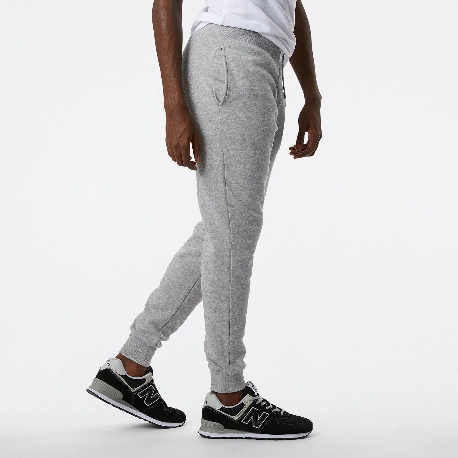 New Balance Men Classic Core Fleece Pant Athletic Grey MP03904-AG