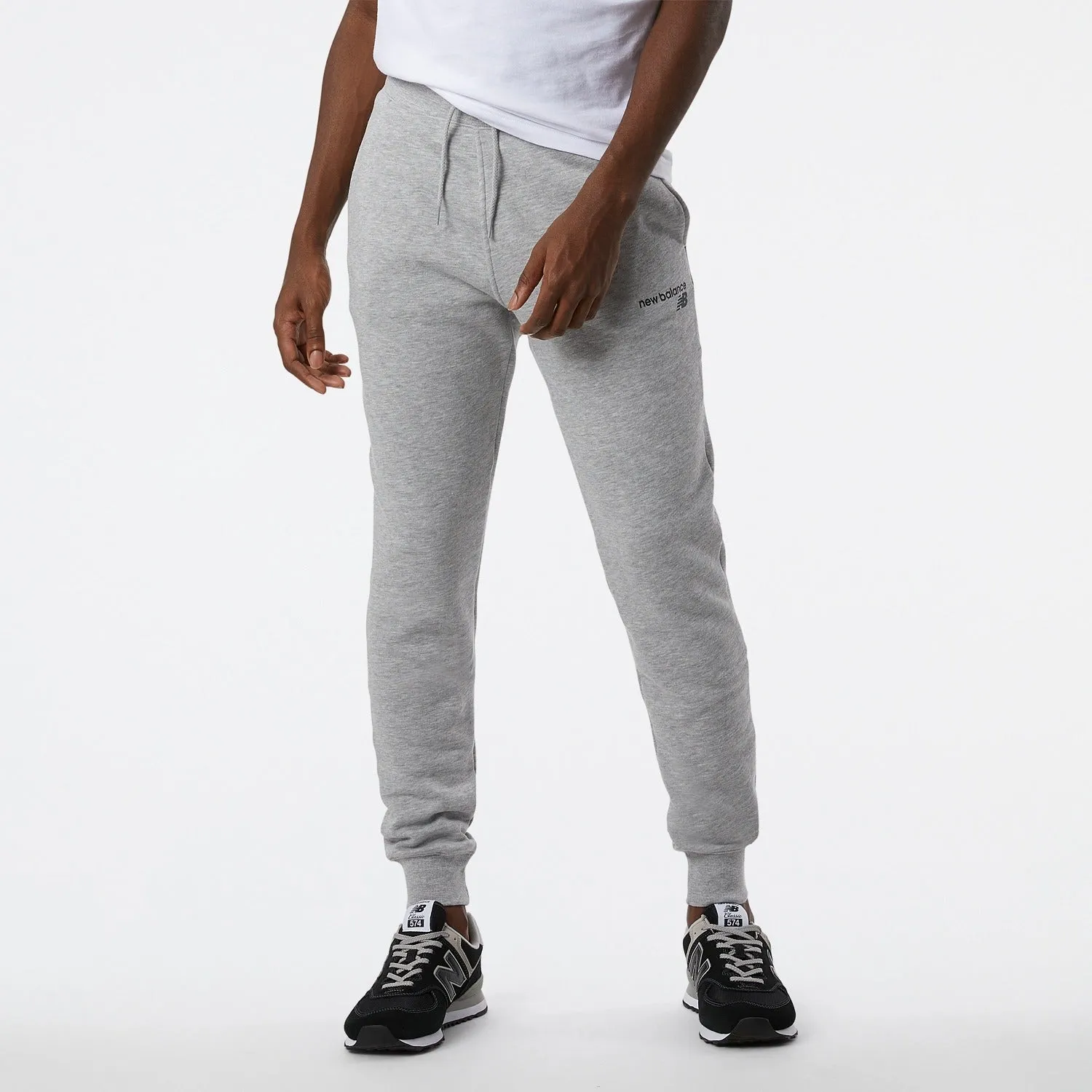 New Balance Men Classic Core Fleece Pant Athletic Grey MP03904-AG