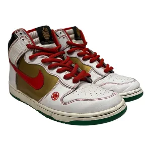 NIKE SB/Hi-Sneakers/US 10.5/Leather/WHT/money cat