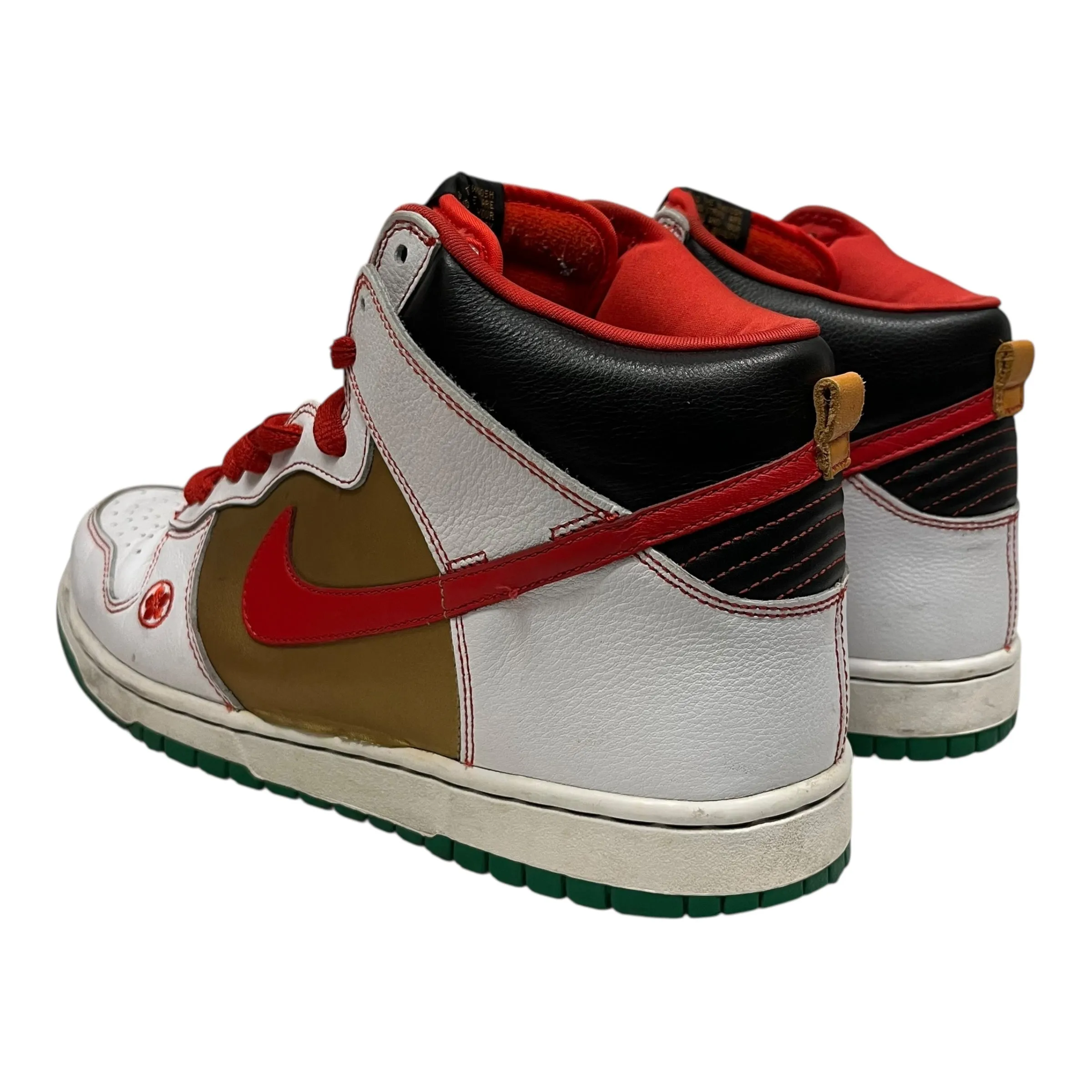 NIKE SB/Hi-Sneakers/US 10.5/Leather/WHT/money cat