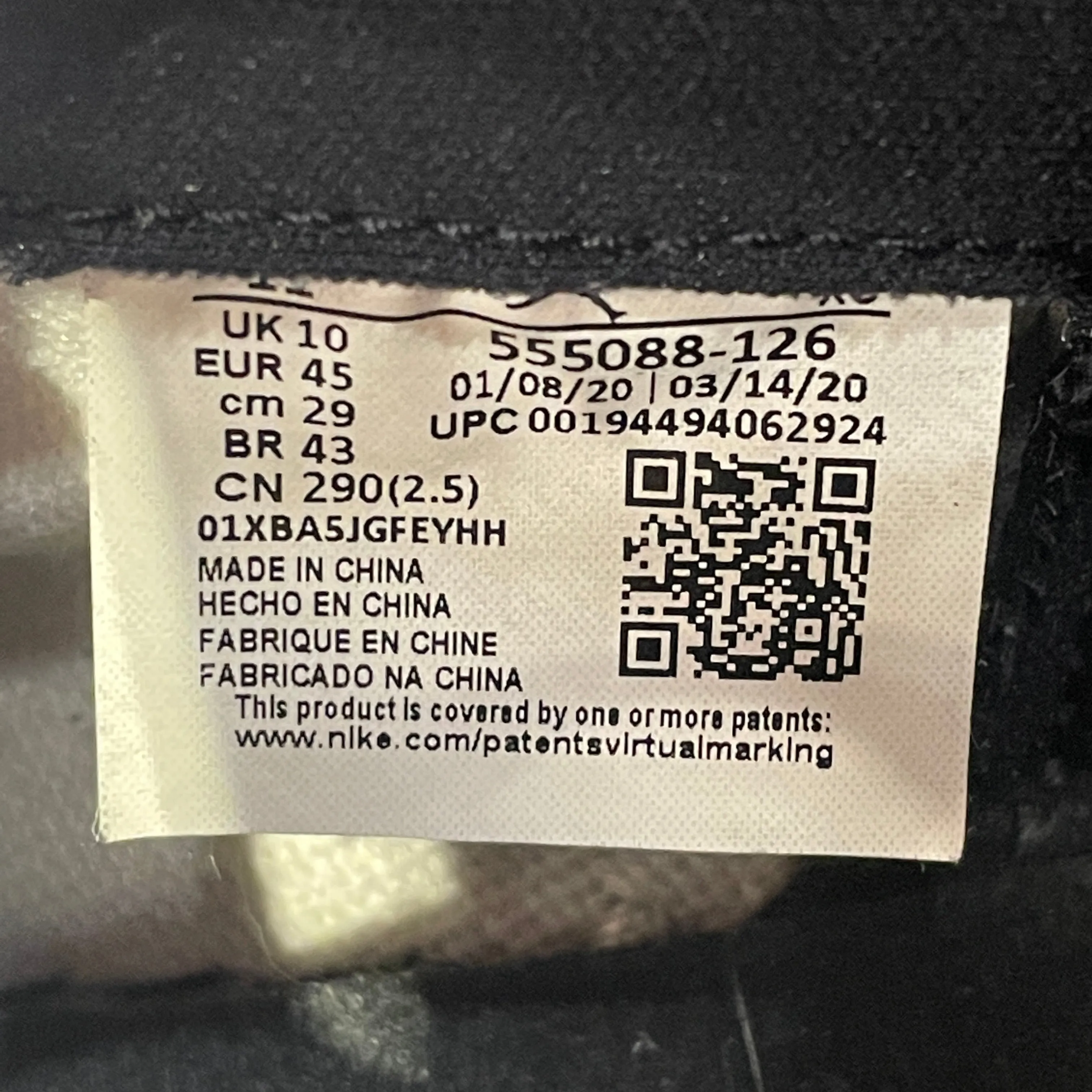 NIKE/AIR JORDAN 1 RETRO HIGH OG/Hi-Sneakers/US 11/SLV/555088-126
