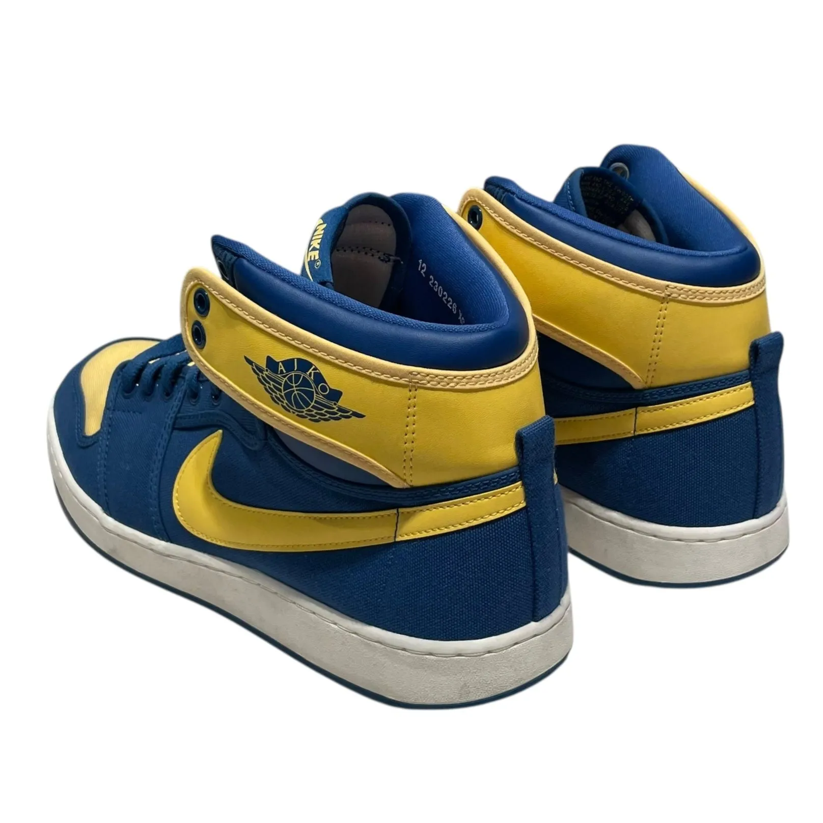 NIKE/Hi-Sneakers/US 12/Cotton/BLU/KO !