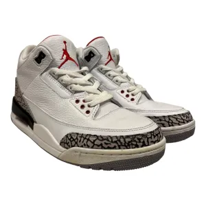 NIKE/Hi-Sneakers/US 9/Leather/WHT/Jordan 3 White Cement 88