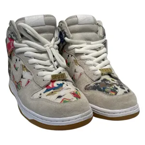 NIKE/Supreme/Hi-Sneakers/US 9/All Over Print/GRY/NIke x Supreme SB Dunk High