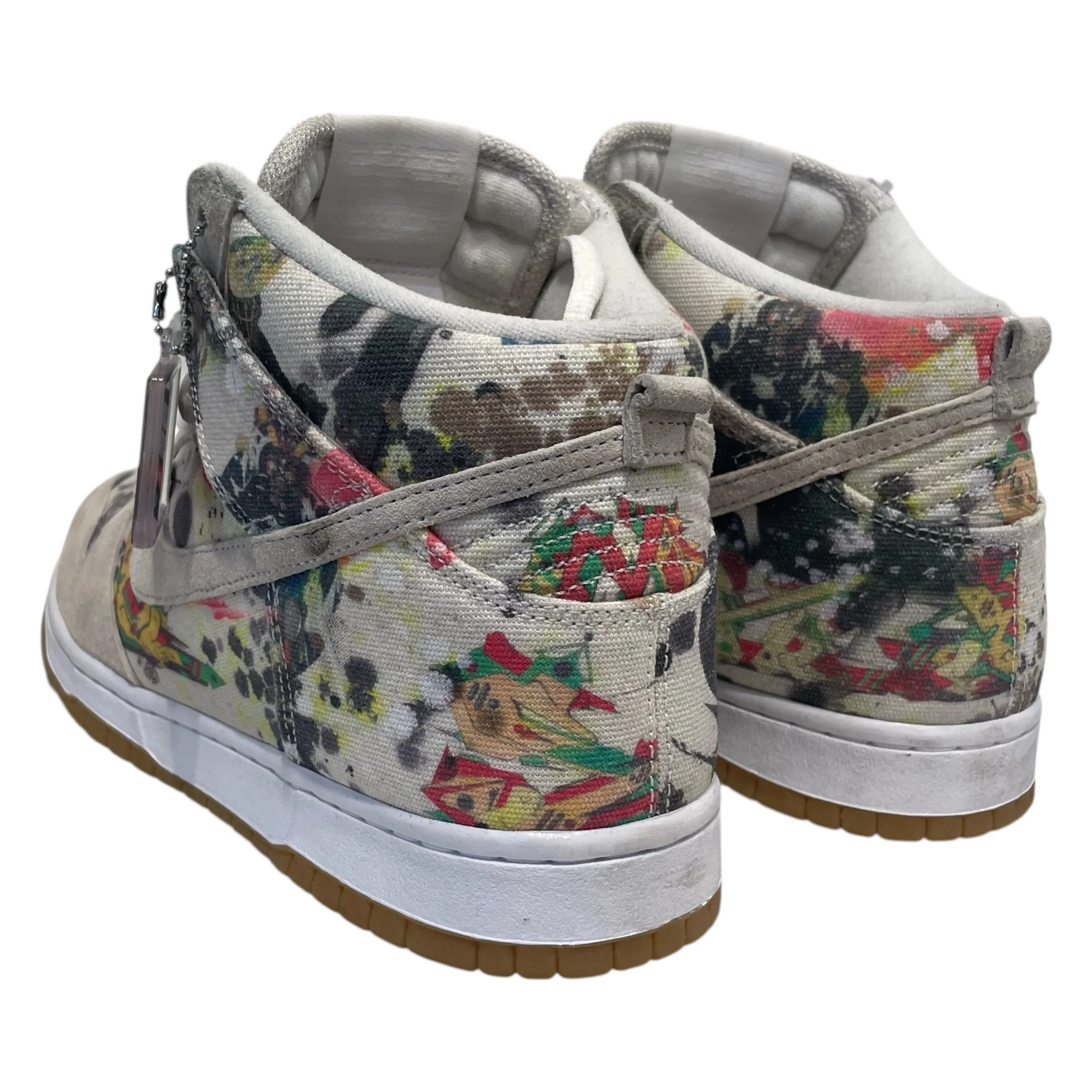 NIKE/Supreme/Hi-Sneakers/US 9/All Over Print/GRY/NIke x Supreme SB Dunk High