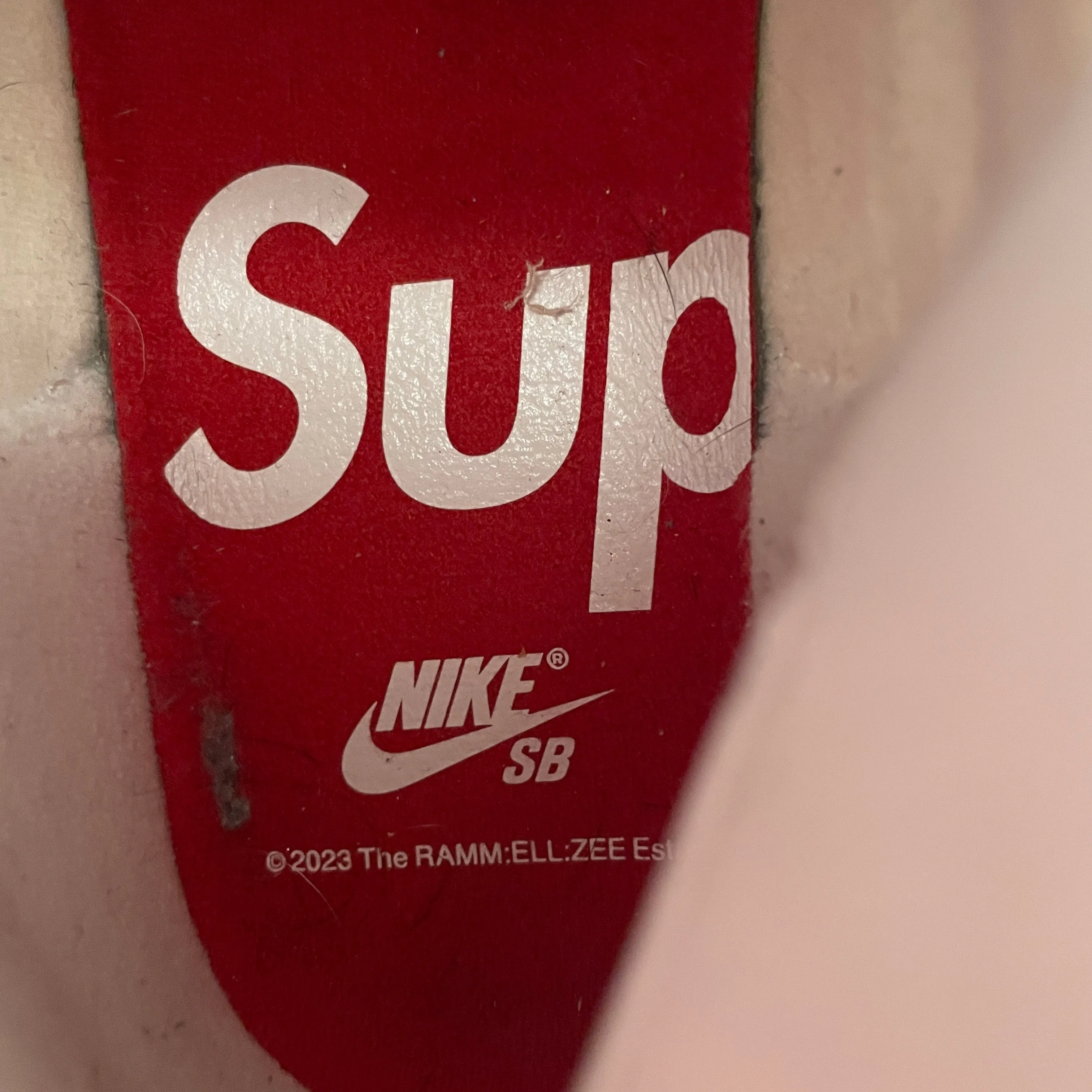 NIKE/Supreme/Hi-Sneakers/US 9/All Over Print/GRY/NIke x Supreme SB Dunk High