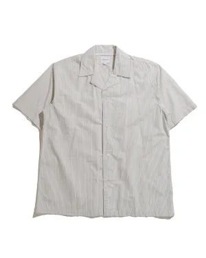 Norse Projects Mads Poplin Stripe SS Ecru